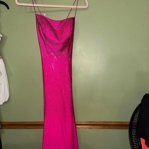 Pink prom dress